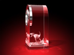 VORLAGE - Uhr, Glas rund – GLASFOTO.COM